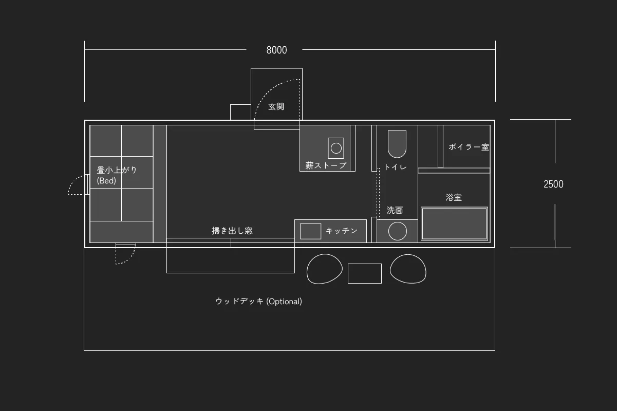 LOOP CABIN L 間取り図
